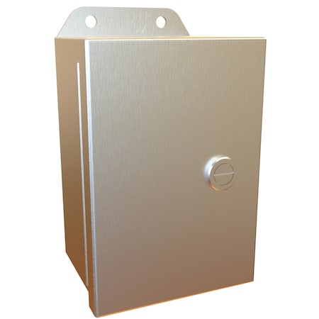 Hammond 1/4 Turn Latch Electrical Enclosures, 6 in H, 3 in D, 4 in W, NEMA 4X, 316 Stainless Steel EJ643S16